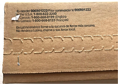 ORIGINAL OEM XEROX CYAN TONER 006R01222 WORKCENTRE 7655 7675 & DocuColor 240 250