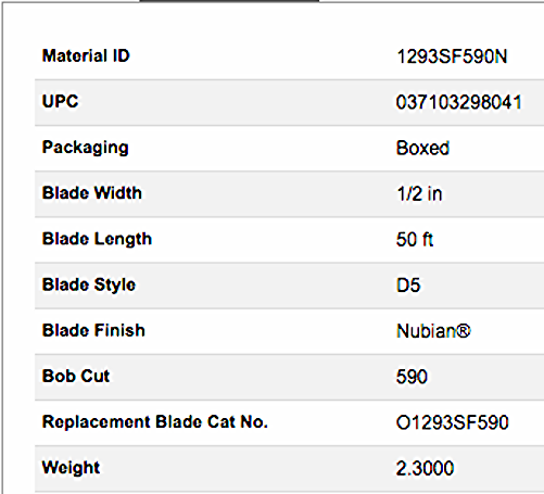 B. NEW LUFKIN 1293SF590N BLADE OIL GAUGING TAPE 1/2" x 50' Chrome Clad® FREESHIP