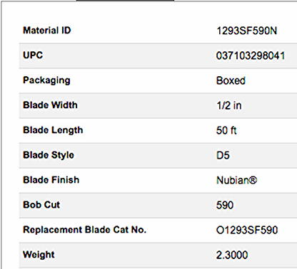 B. NEW LUFKIN 1293SF590N BLADE OIL GAUGING TAPE 1/2" x 50' Chrome Clad® FREESHIP