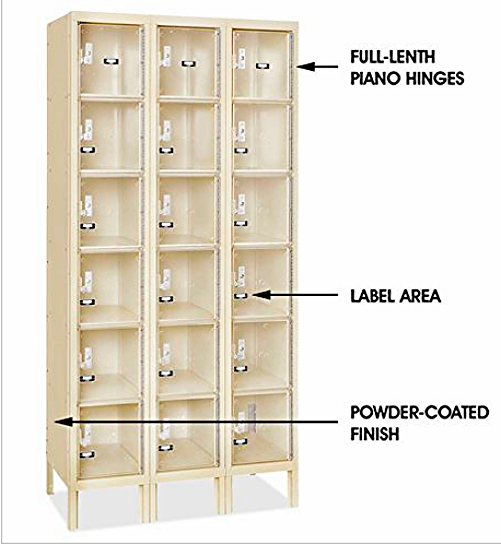 U-LINE CLEAR VIEW EXAMINATION SEE THROUGH STORAGE LOCKER