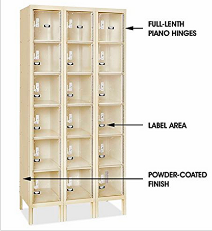 U-LINE CLEAR VIEW EXAMINATION SEE THROUGH STORAGE LOCKER