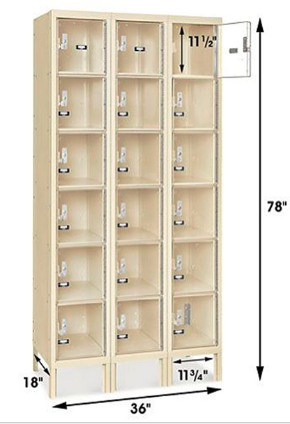 U-LINE CLEAR VIEW EXAMINATION SEE THROUGH STORAGE LOCKER
