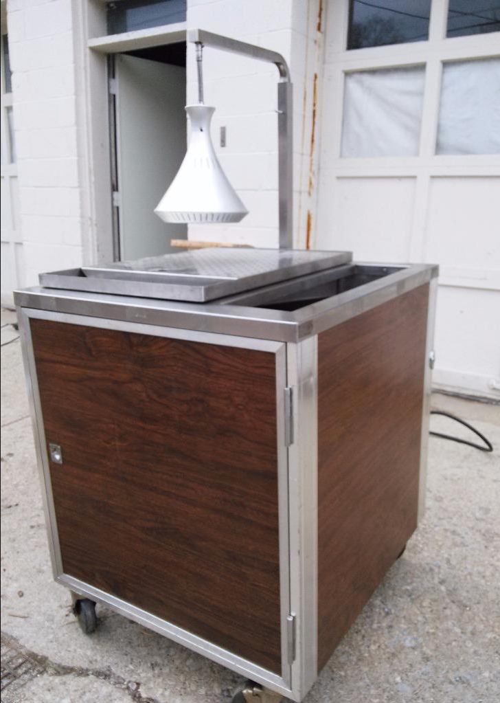 PRECISION BLU-2-BU STEAM MEAT CARVING STATION & MERCO PRODUCTS B 105 A HEAT LAMP