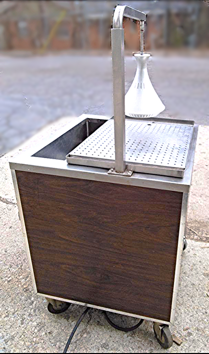 PRECISION BLU-2-BU STEAM MEAT CARVING STATION & MERCO PRODUCTS B 105 A HEAT LAMP