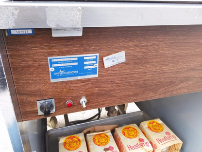 PRECISION BLU-2-BU STEAM MEAT CARVING STATION & MERCO PRODUCTS B 105 A HEAT LAMP