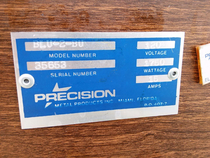 PRECISION BLU-2-BU STEAM MEAT CARVING STATION & MERCO PRODUCTS B 105 A HEAT LAMP