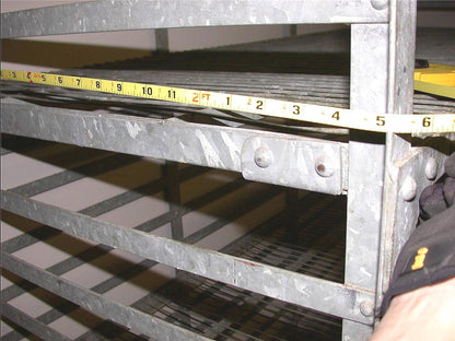 RARE INDUSTRIAL VINTAGE GALVANIZED STEAMPUNK BAKER RACK CART 3 SHELVES on Wheels