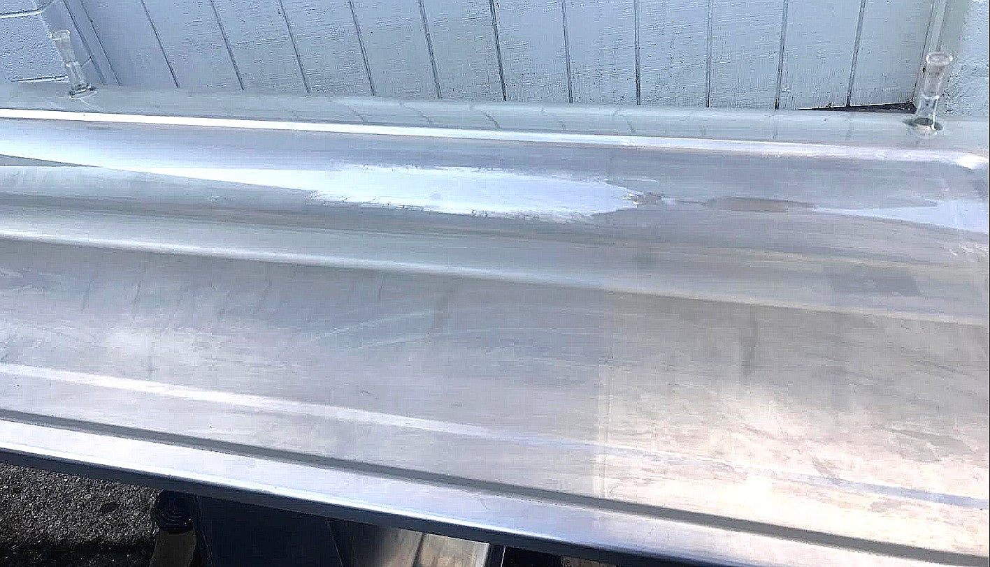 PYREX CORNING 60"x6"INCH ACID-WASTE  DRAINLINE with2 STOPCOCK LAB GLASS FREESHIP