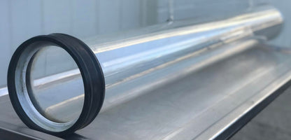 PYREX CORNING 60"x6"INCH ACID-WASTE  DRAINLINE with2 STOPCOCK LAB GLASS FREESHIP