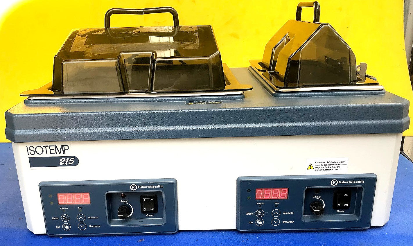 FISHER ISOTEMP 215 DUAL CHAMBER DIGITAL WATER BATH PERFECT WATCH VIDEO FREE SHIP