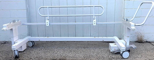 PHILIPS FLEX TRAK NON MAGNETIC MRI TROLLEY HOSPITAL GURNEY FLEX  HILO WATCHVIDEO