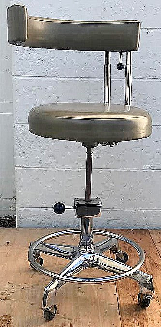 RARE VINTAGE DENTAL MEDICAL STOOL HOSPITAL CLINIC TATOO VETERINARY LAB FREE SHIP