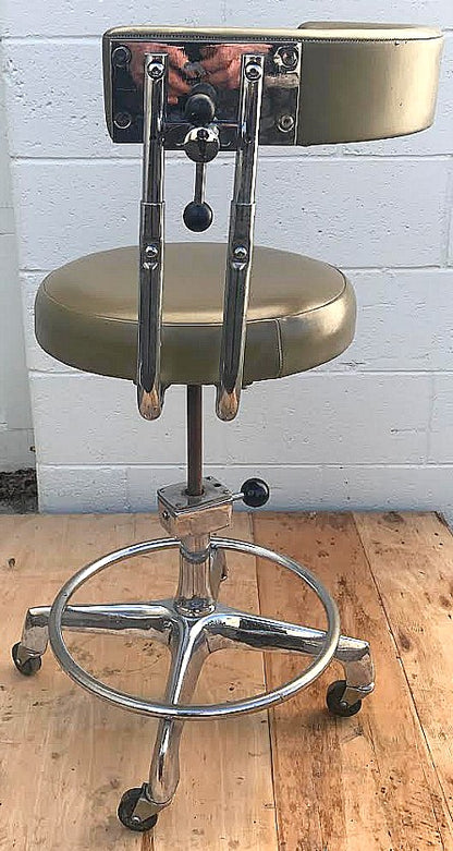 RARE VINTAGE DENTAL MEDICAL STOOL HOSPITAL CLINIC TATOO VETERINARY LAB FREE SHIP