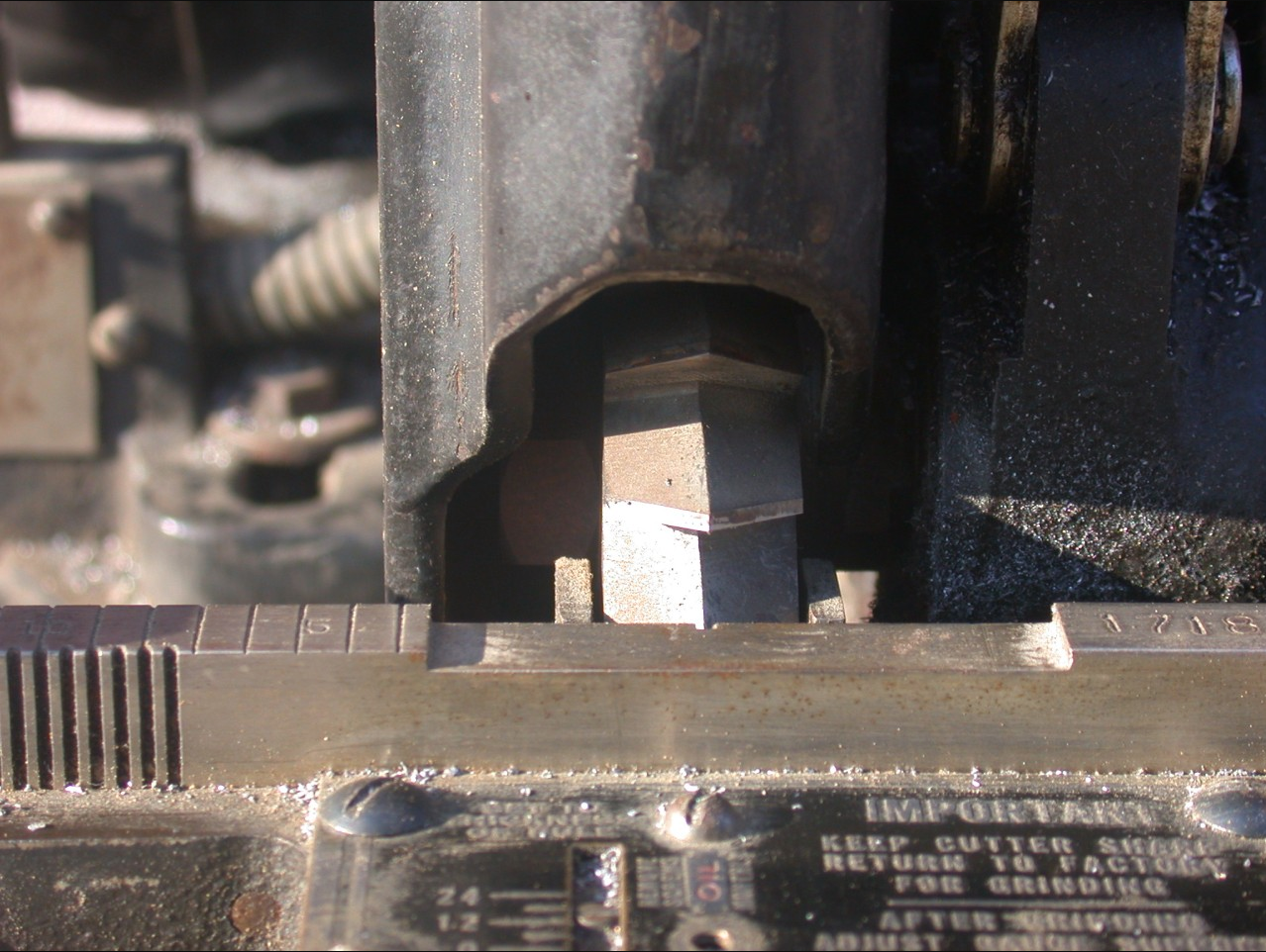 RARE ELECTRIC ROUSE VERTICAL ROTARY MITERER