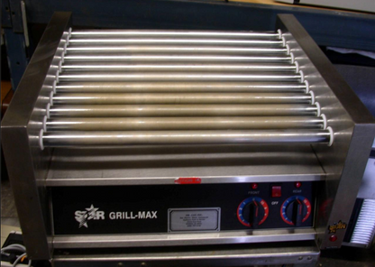 STAR 30C GRIL-MAX SEAL-MAX COMMERCIAL DOUBLE HOT DOG ROLLER MACHINE FREE SHIP