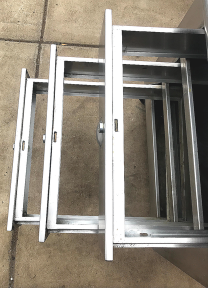 MADEINUSA VINTAGE 1959 HEAVY GAUGE STAINLESS 60x36x32 ISLAND +3DRAWERS FREE SHIP