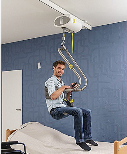 HANDI MOVE SURE HANDS PATIENT CEILING LIFT INCLUDES THE TRACK WATCH VIDEO