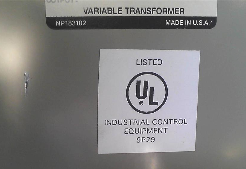 WESCHLER INSTRUMENTS VOLT-PAC 9T92C2445G44 VARIABLE TRANSFORMER NP183102