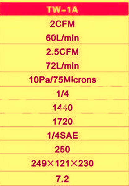 HFS TW-1A 2 CFM SINGLE STAGE ROTARY VANE VACUUM PUMP FREE SHIPPING WATCH VIDEO