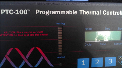 PTC-100 PELTIER PROGRAMMABLE THERMAL CYCLER 96-WELL & HOT BONNET LID WATCH VIDEO