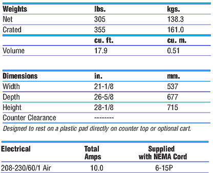 COUNTER TOP AIR COLLED TAYLOR 161 COMPACT SOFT SERVE TWIN TWIST FREEZER FREESHIP