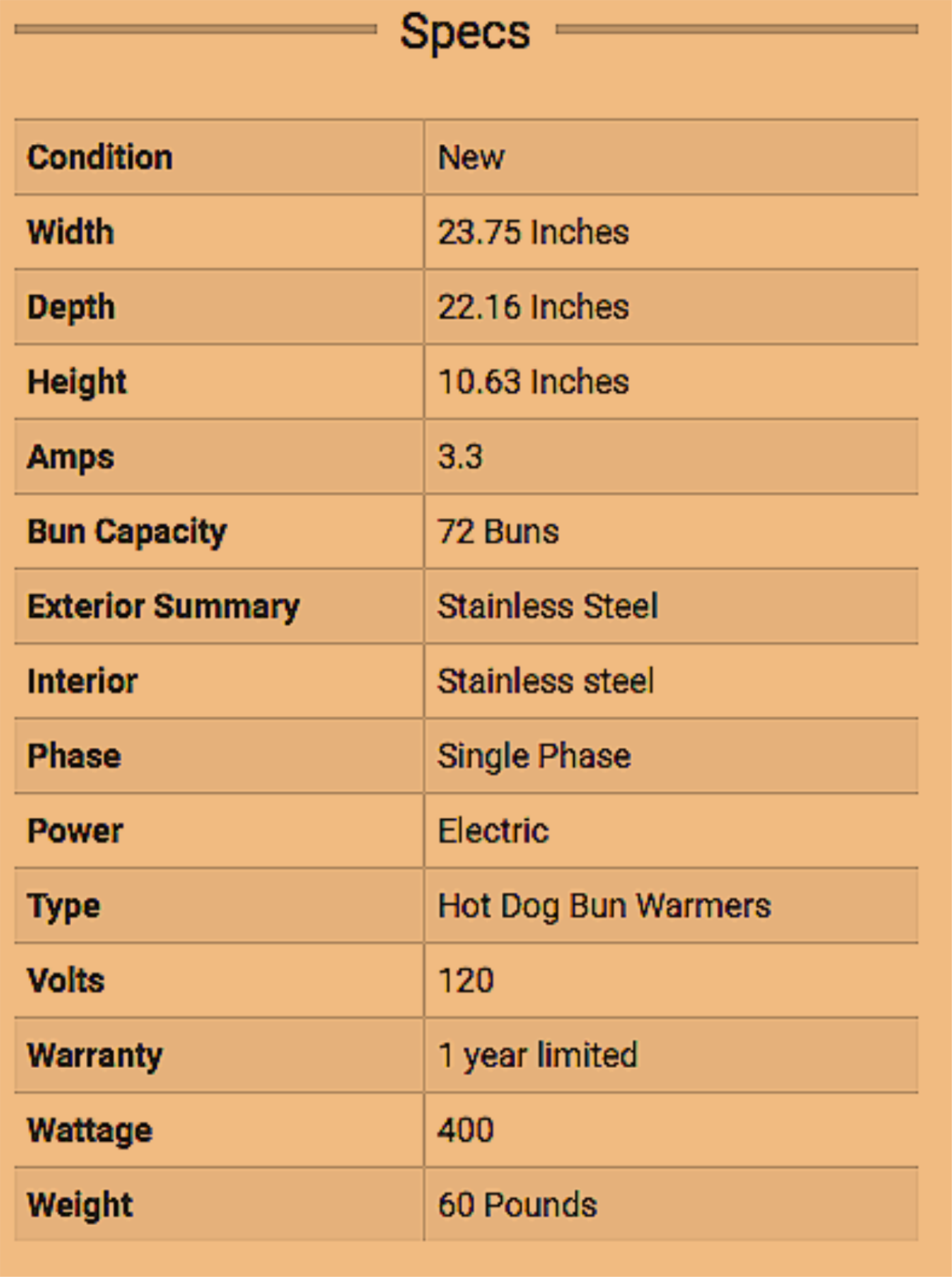 BRAND NEW APW WYOTT BW-31 BUNN WARMER & MANUAL FREE CONTINENTAL USA SHIPPING