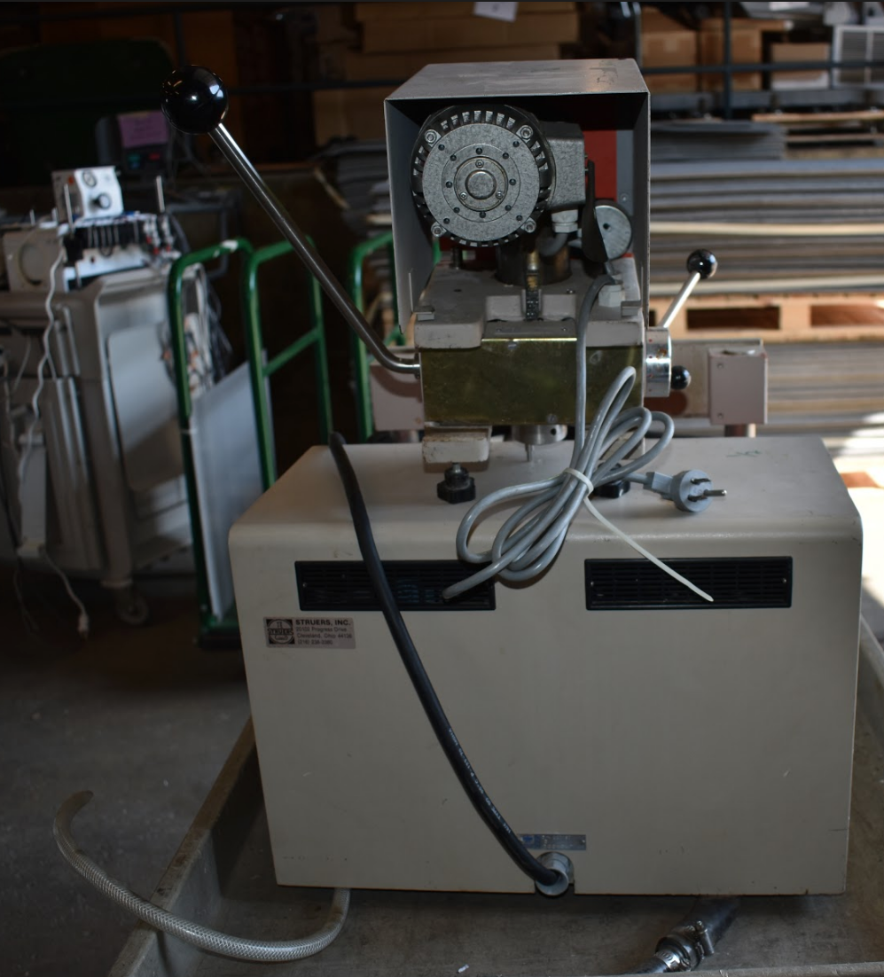 STRUERS 3PHASE PLANOPOL2 PEDEMAX2 POWERHEAD POLISHER GRINDER LAPPING WATCHVIDEO