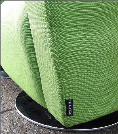 PAIR (2) OF DAUPHIN SWIVEL ORANGE or GREEN MODERN CONTEMPORARY FREE BUSINES SHIP