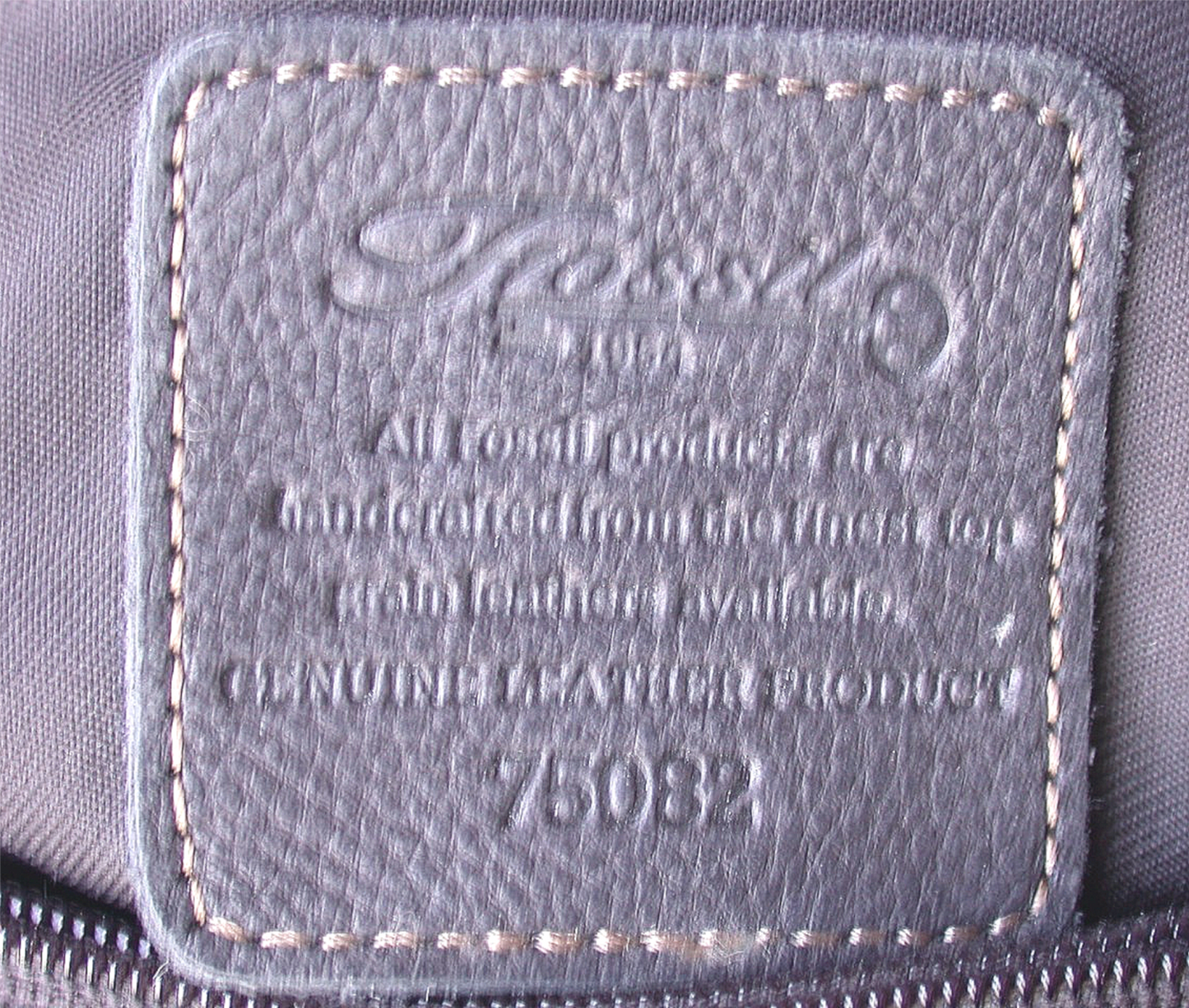 FOSSIL GENUINE BLACK LEATHER HANDBAG 75082