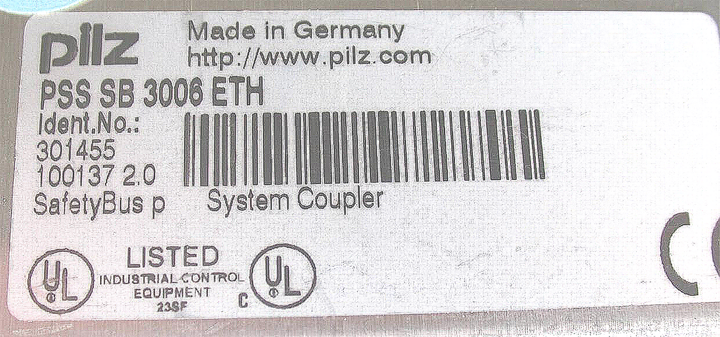 PILZ PSS SB 3006 ETH Compact Safety Processor