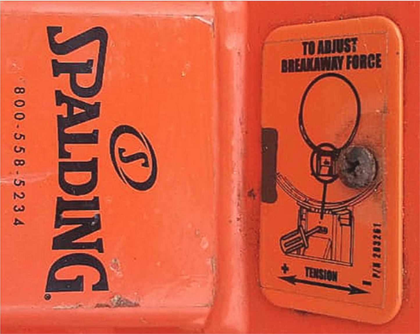 SPALDING HEAVY DUTY PROFESSIONAL BREAKAWAY BASKETBALL GOAL with NET FREE SHIP