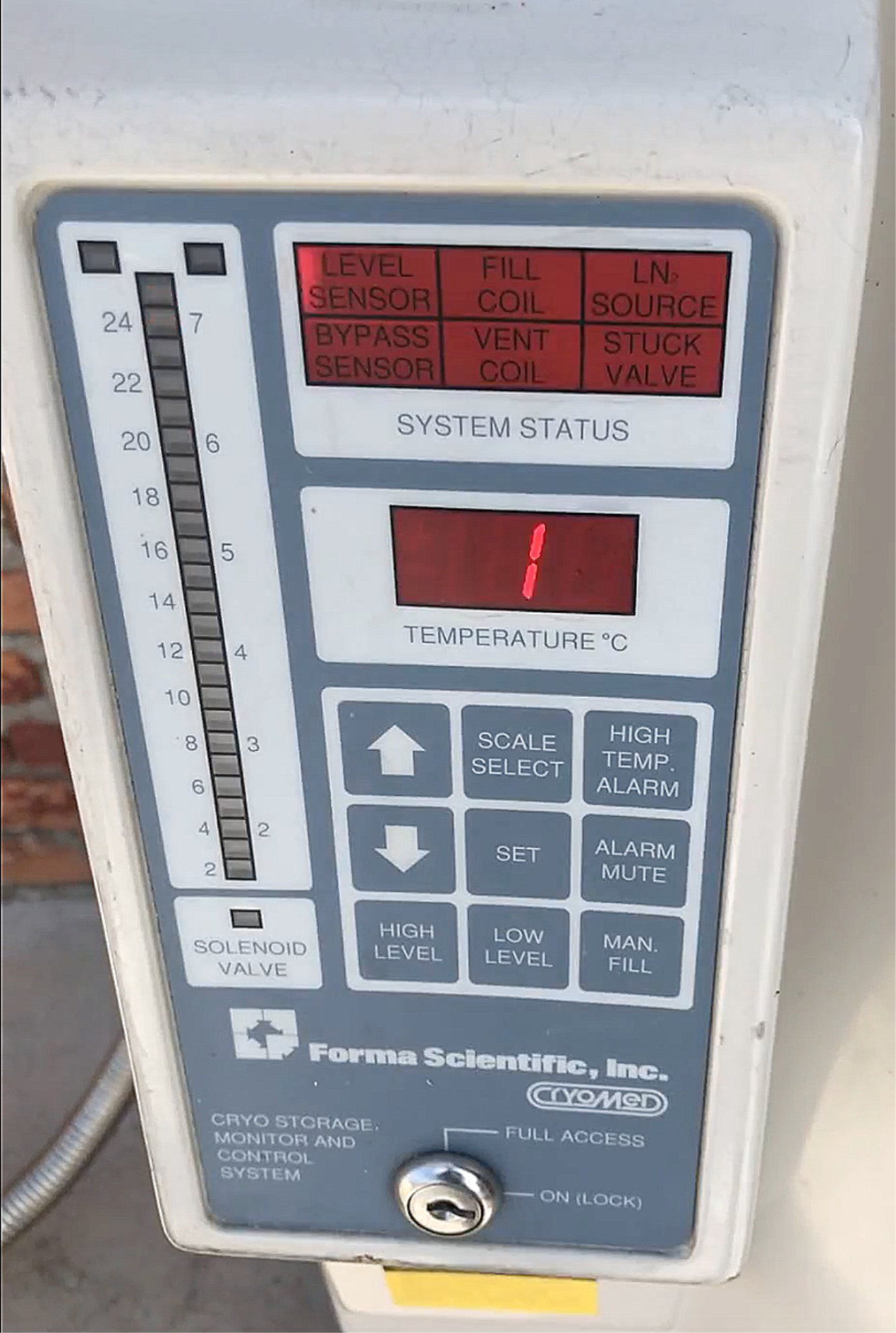 FORMA SCIENTIFIC 8175 CRYOMED CRYO PLUS II LIQUID NITROGEN TANK FREE SHIP