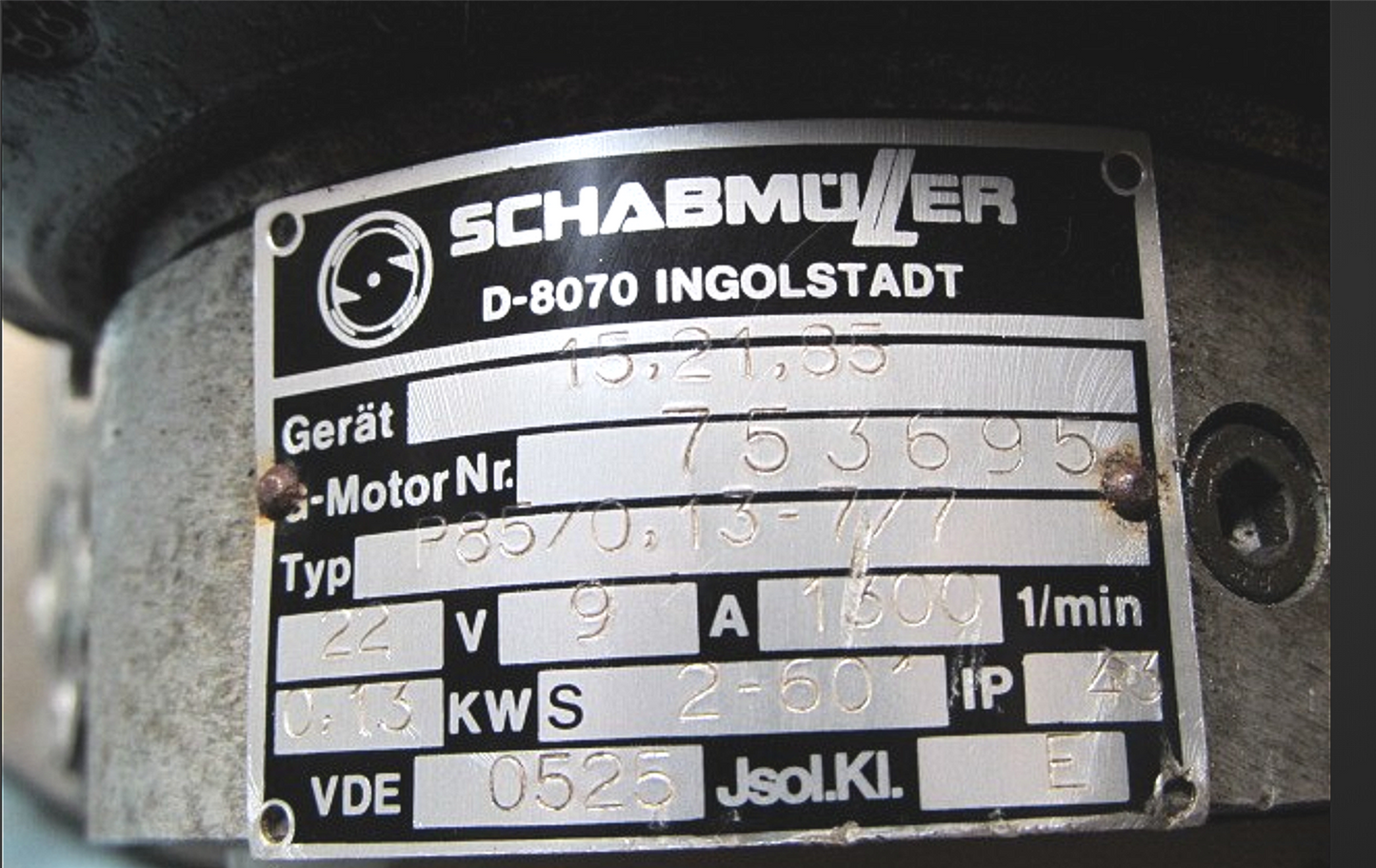 LOT 6 SCHABMUELLER ZAPI ROBOT AUTOMATION MOTION P85/0,13 MOTOR D8070 FREE SHIP