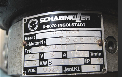 LOT 6 SCHABMUELLER ZAPI ROBOT AUTOMATION MOTION P85/0,13 MOTOR D8070 FREE SHIP