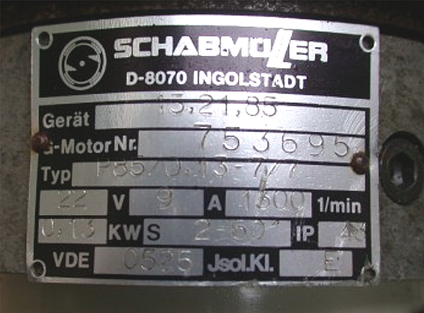LOT 6 SCHABMUELLER ZAPI ROBOT AUTOMATION MOTION P85/0,13 MOTOR D8070 FREE SHIP