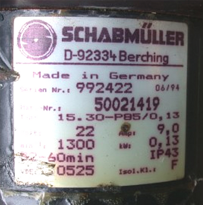 LOT 6 SCHABMUELLER ZAPI ROBOT AUTOMATION MOTION P85/0,13 MOTOR D8070 FREE SHIP