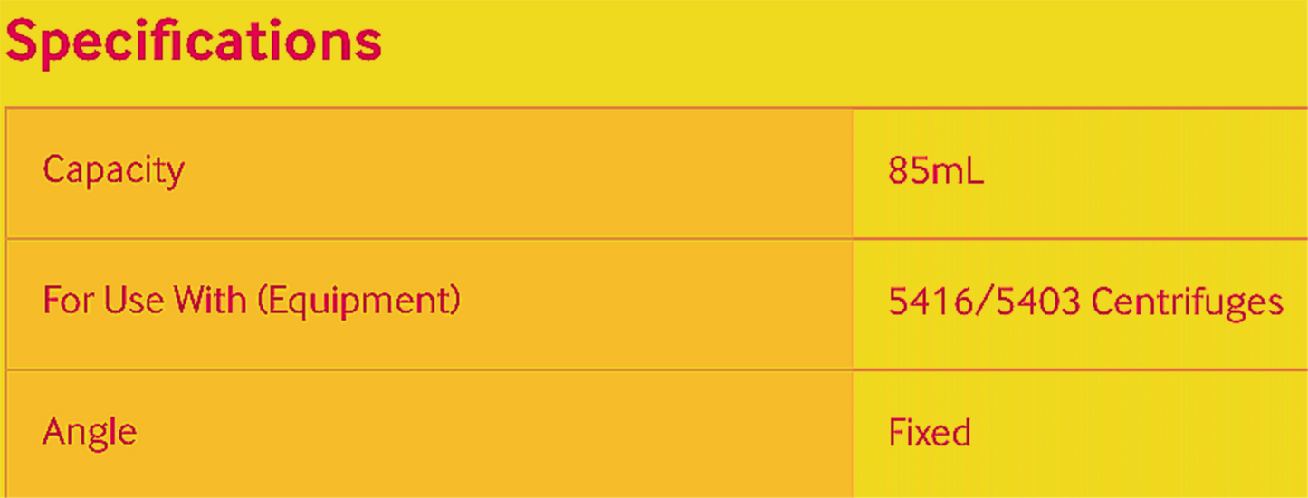 EPPENDORF 16F6-38 CENTRIFUGE ROTOR 5416 5403 CENTRIFUGE Tested WARRANTY FREESHIP