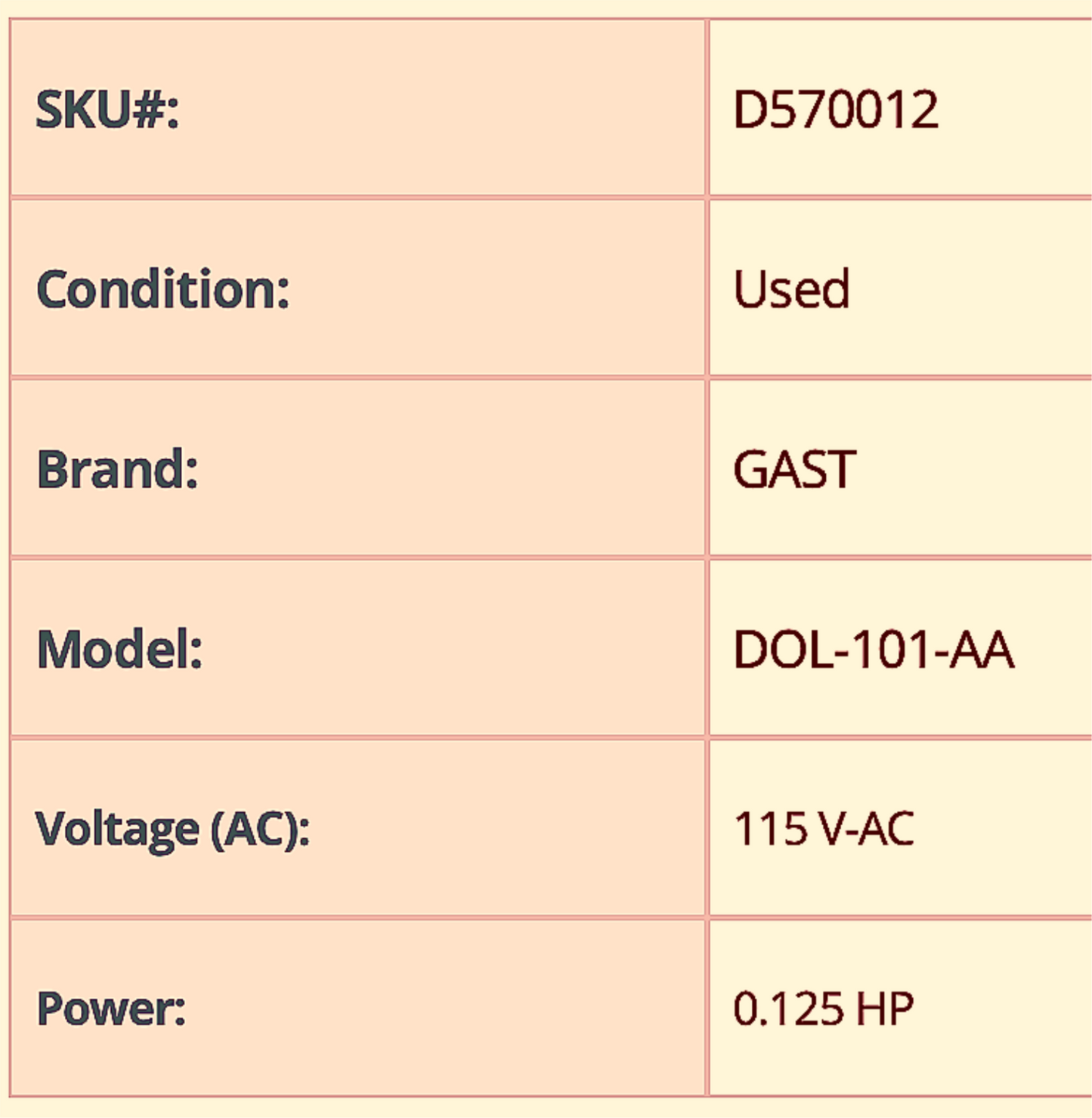 GAST DOA-P101-AA DIAPHRAGM VACUUM PUMP OIL-LESS 0.52cfm AIRCOMPRESSOR WATCHVIDEO