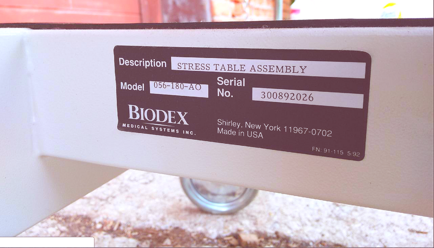 BIODEX MEDICAL MANUAL ADJUSTABLE ECHOCARDIOGRAM X-RAY BARIATRIC TABLE FREE SHIP
