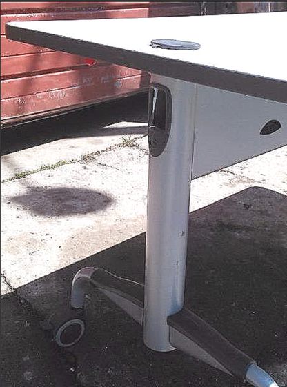 KI HURRY UP DESIGN Fold up Folding Task TABLE DESK w CASTERS 60 w x 30 d x 27 h