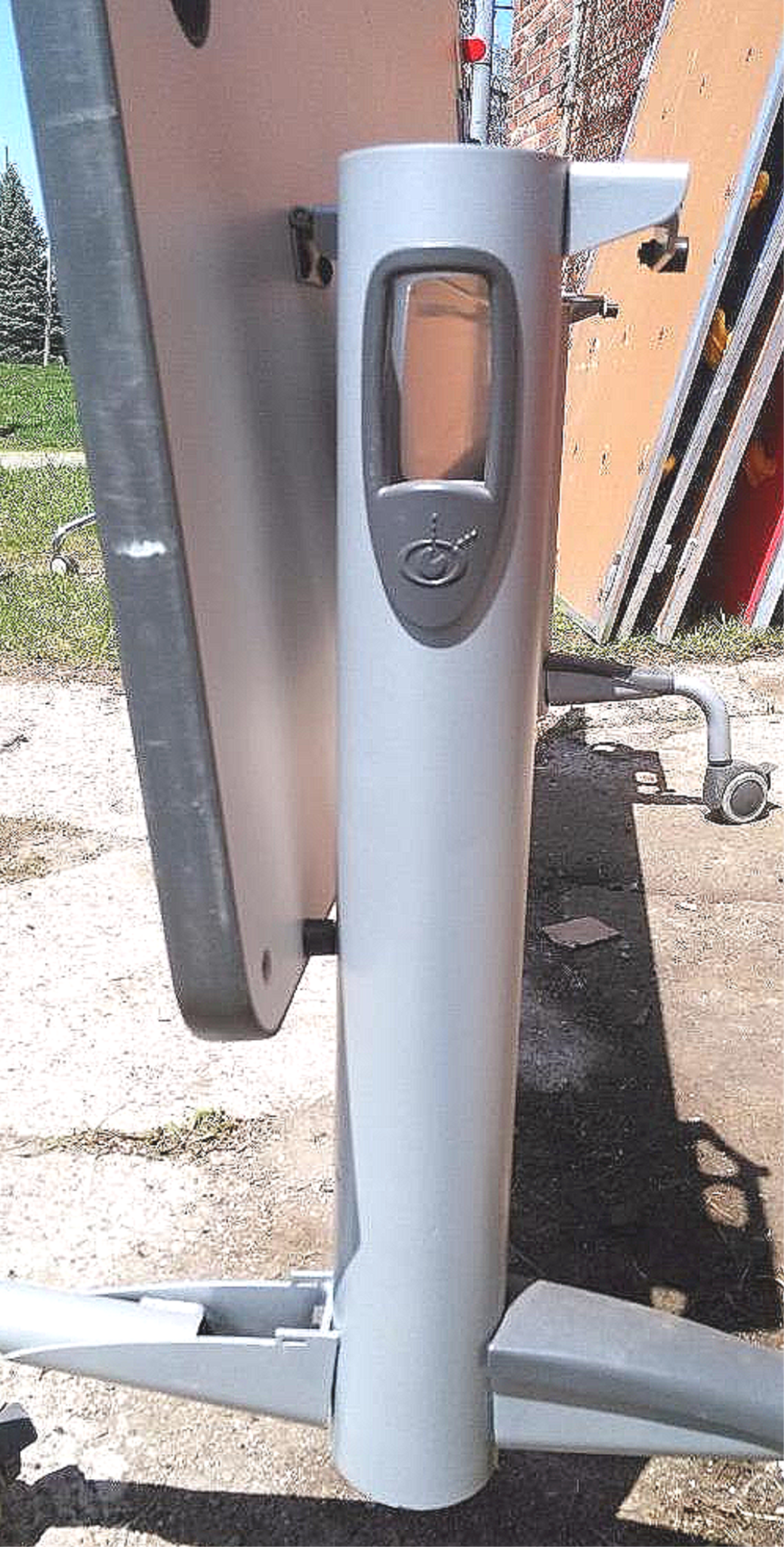 KI HURRY UP DESIGN FLIP TOP Fold up Folding Task TABLE DESK wCASTERS 60wX30dX27h