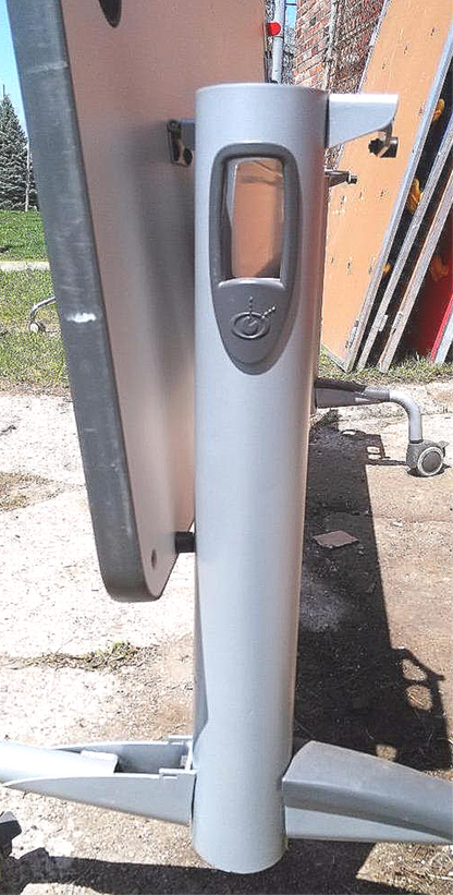 KI HURRY UP DESIGN FLIP TOP Fold up Folding Task TABLE DESK wCASTERS 60wX30dX27h