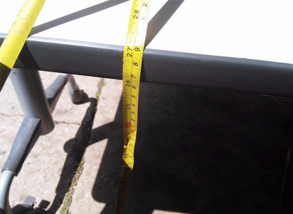 KI HURRY UP DESIGN FLIP TOP Fold up Folding Task TABLE DESK wCASTERS 60wX30dX27h