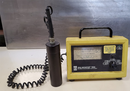 RPI RAD-MONITOR 9000 GM1 RADIATION CONTAMINATION SURVEY METER DETECTOR + PROBE