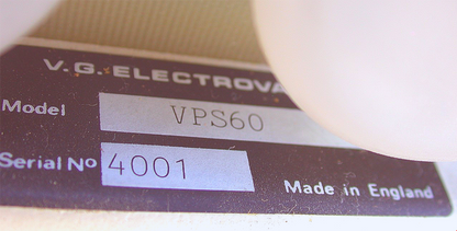 VG ELECTRONICS VPS60 ION PUMP SUPPLY 8000VOLTS HIGH VOLTAGE DC POWER mbar/Amp/kV