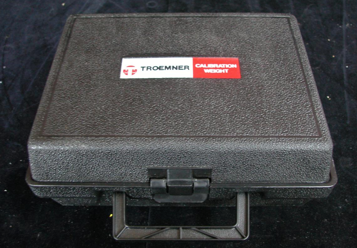 TROEMNER CALIBRATION WEIGHT 2KG KG KILOGRAM PLUS PROTECTIVE CASE FREE SHIPPING