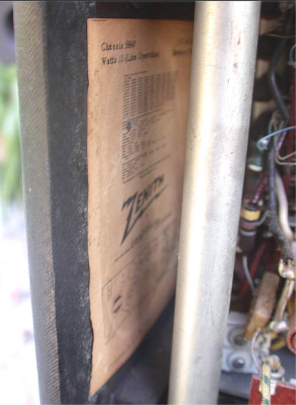 1951 ZENITH H500 TRANS OCEANIC WAVEMAGNETIC VACUUM TUBE AM BROADCAST SW RADIO