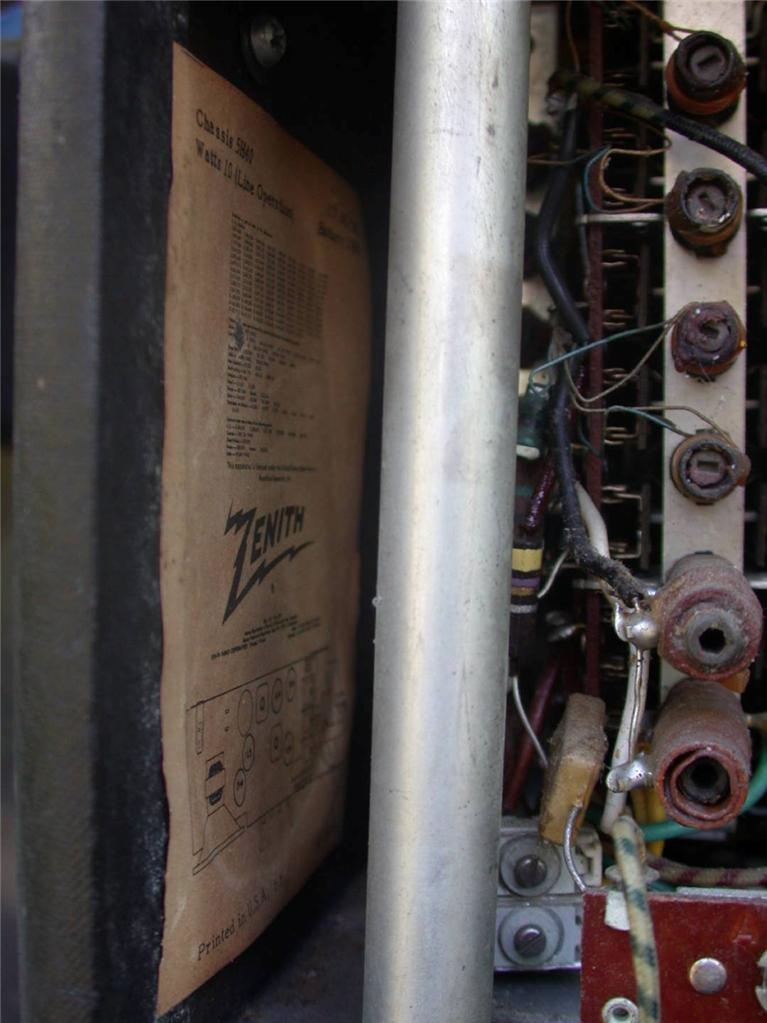 1951 ZENITH H500 TRANS OCEANIC WAVEMAGNETIC VACUUM TUBE AM BROADCAST SW RADIO