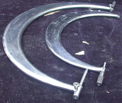 TUBULAR MICROMETER CO. CALIPER & WOOD CASE 12" - 18" 0.0001" TUMICO SPINDLE ROD