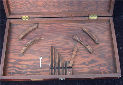 TUBULAR MICROMETER CO. CALIPER & WOOD CASE 12" - 18" 0.0001" TUMICO SPINDLE ROD